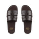 Federico - Men's Dark Brown Calf Leather Slippers