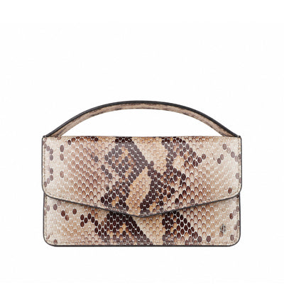 Victoria - Snake Brown Print Micro Bag