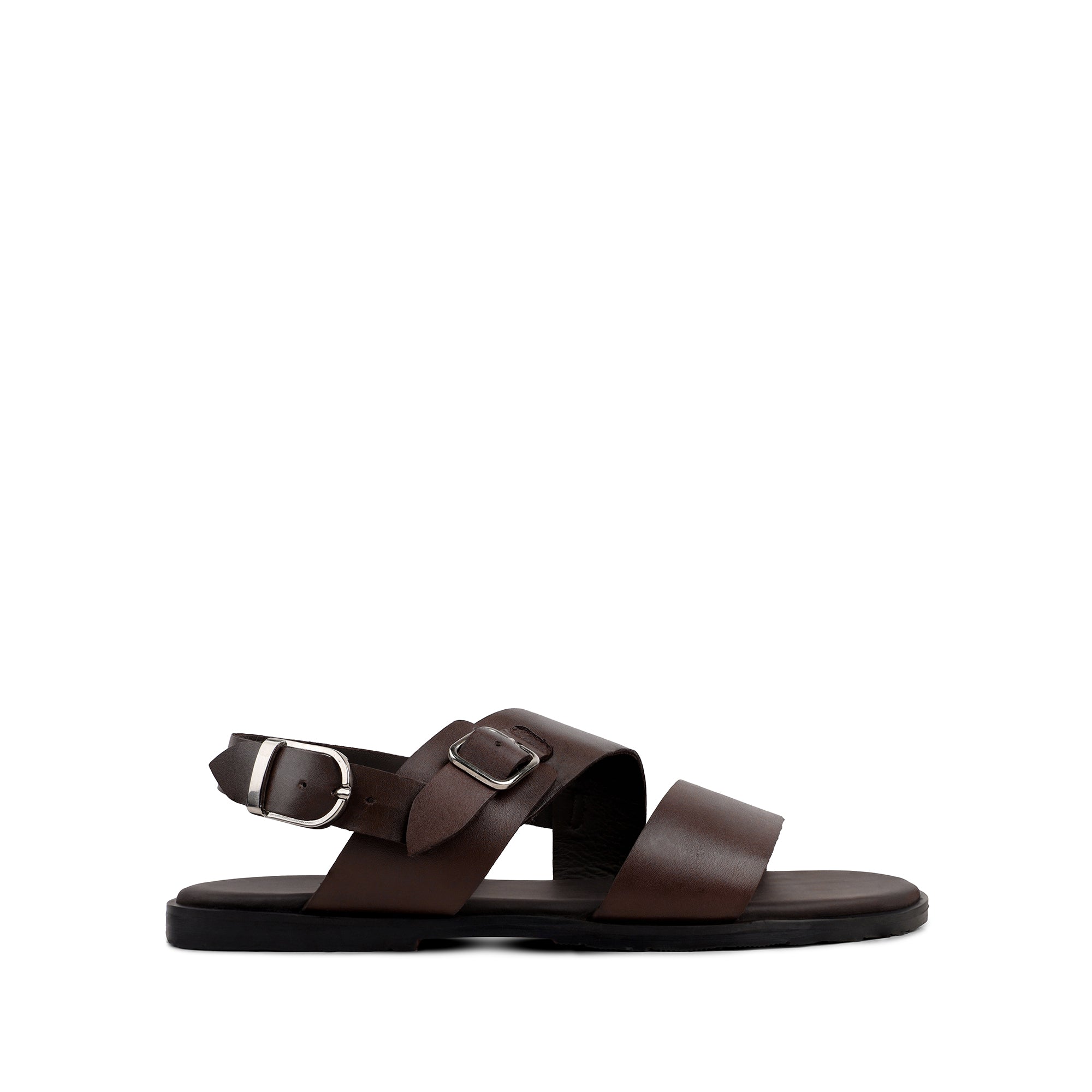 Matias - Men's Dark Brown Calf Leather Sandal