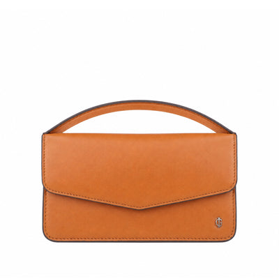 Victoria - Cognac Micro Hand Bag