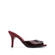 Elira - Women's Oxblood Crocodile Print 90mm Heels