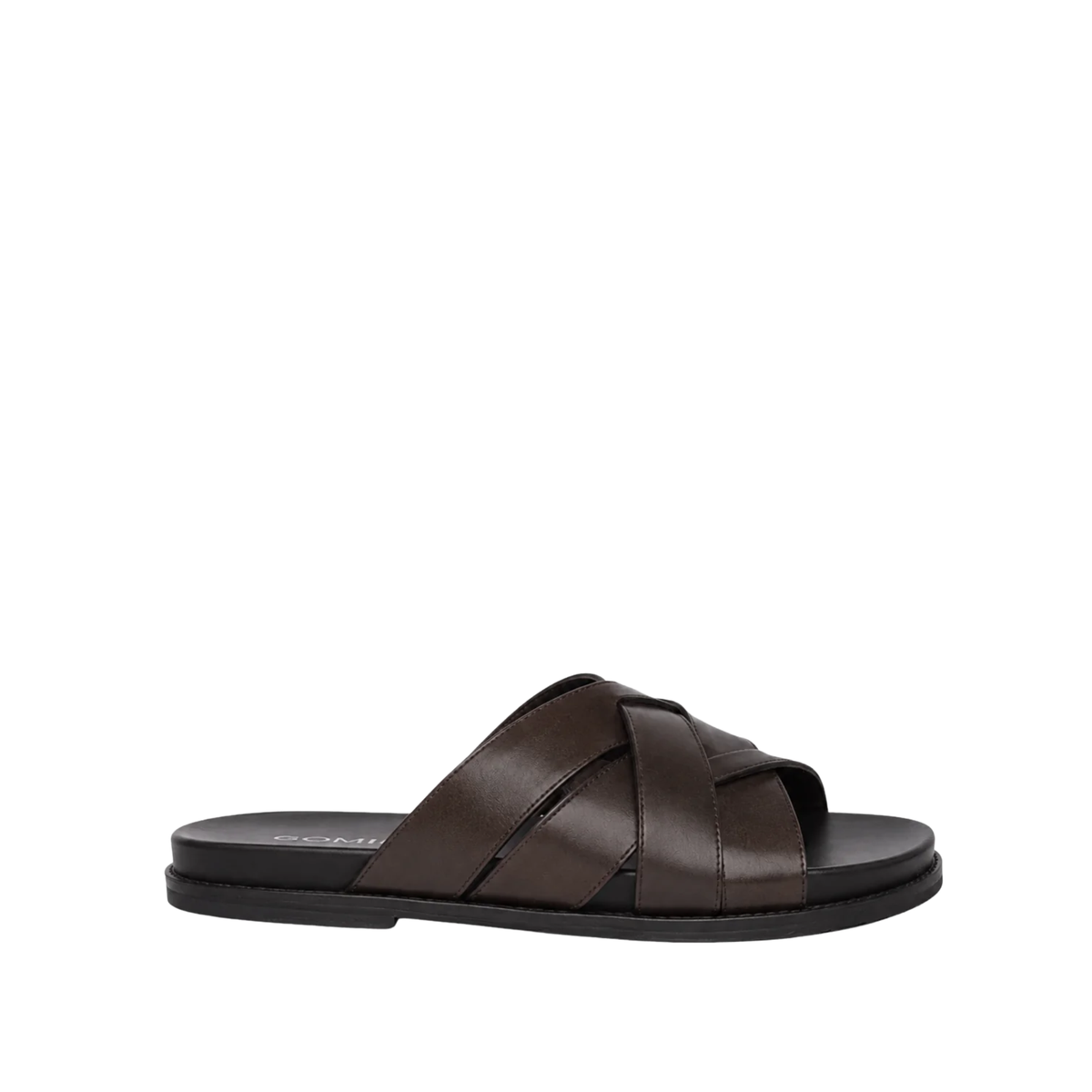 Leeroy - Men's Dark Brown Calf Leather Slipper
