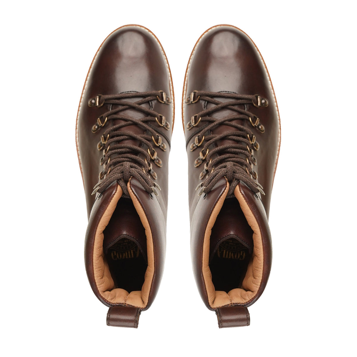 Kingston - Men's Dark Brown Calf Leather Boot