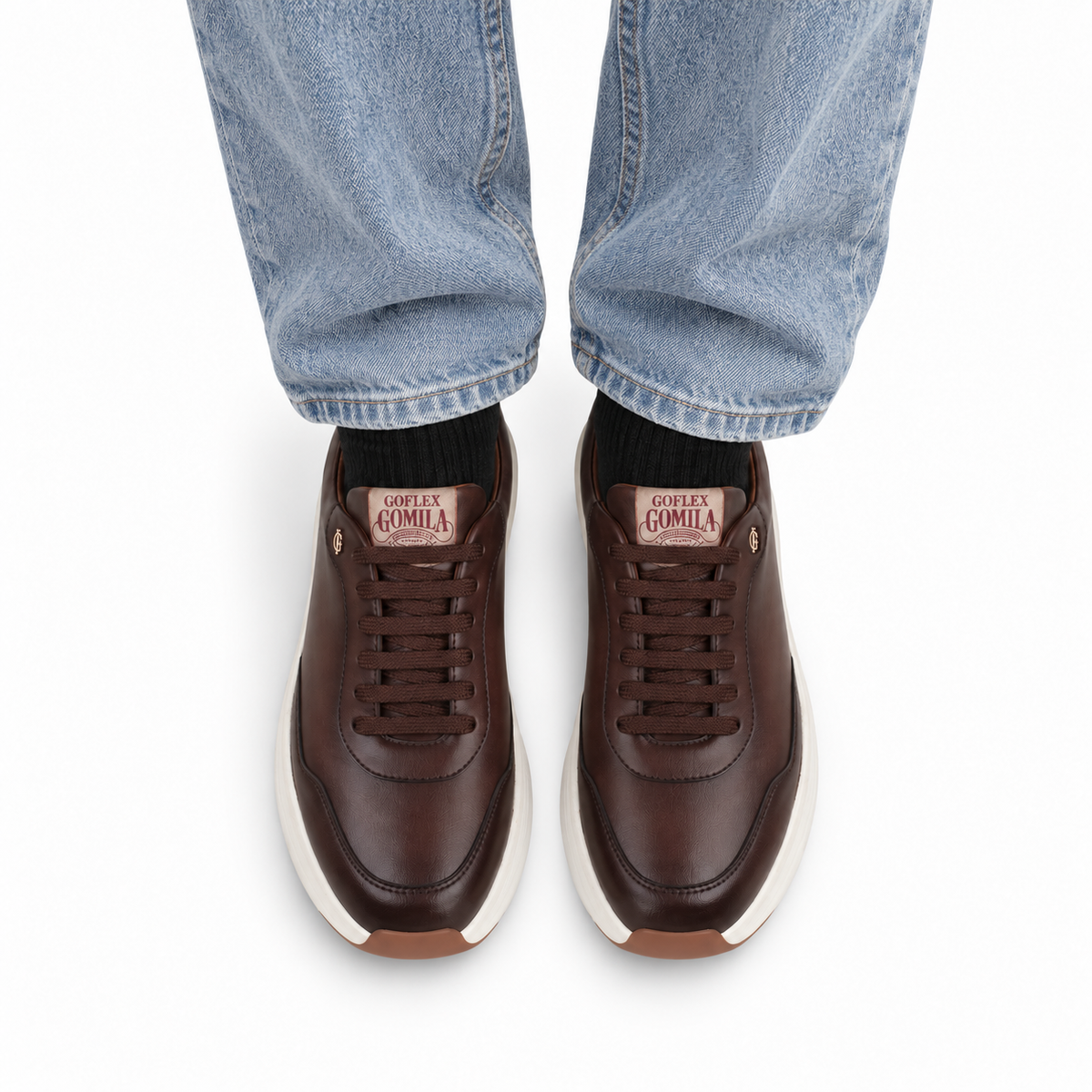 Paolo - Men's Brown Patina Sheep Skin Sneaker