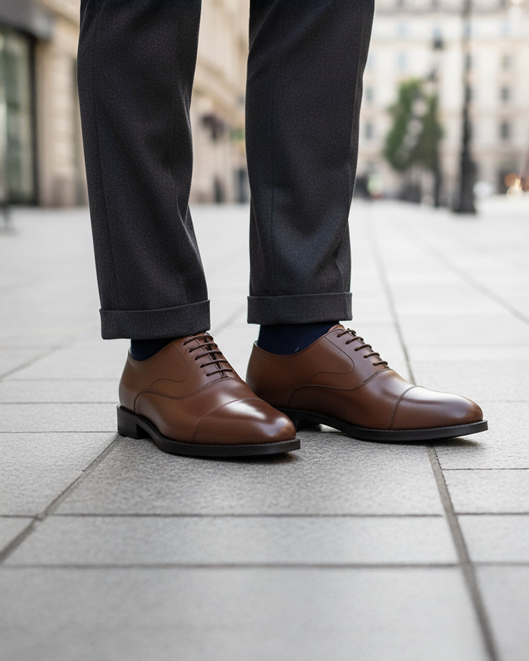 Northminister - Men's Brown Calf Leather Oxford Shoe
