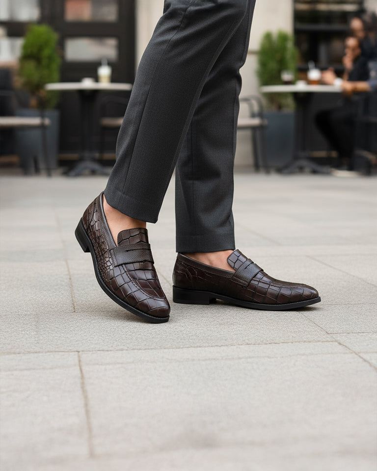 Armando - Men's Dark Brown Calf Leather Loafer