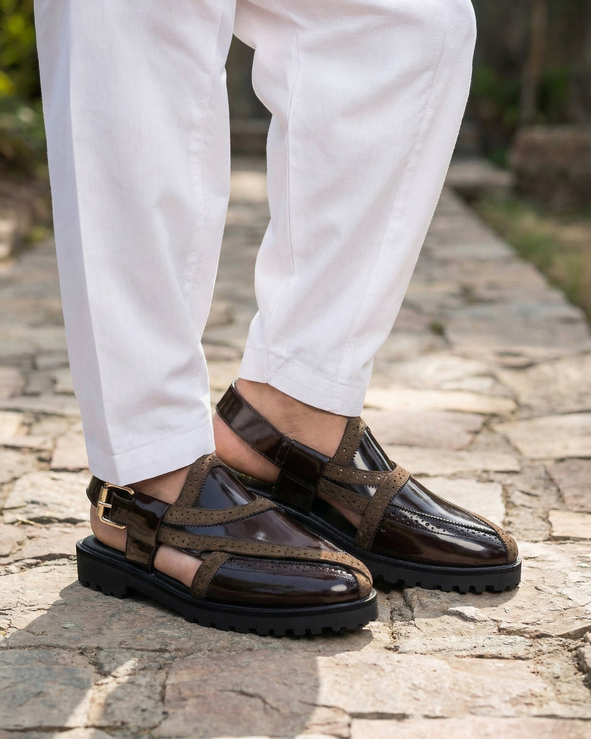 Musina - Dark Brown Box Leather Sandal