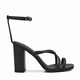 Arlina - Women's Black Strapped 90mm Heel