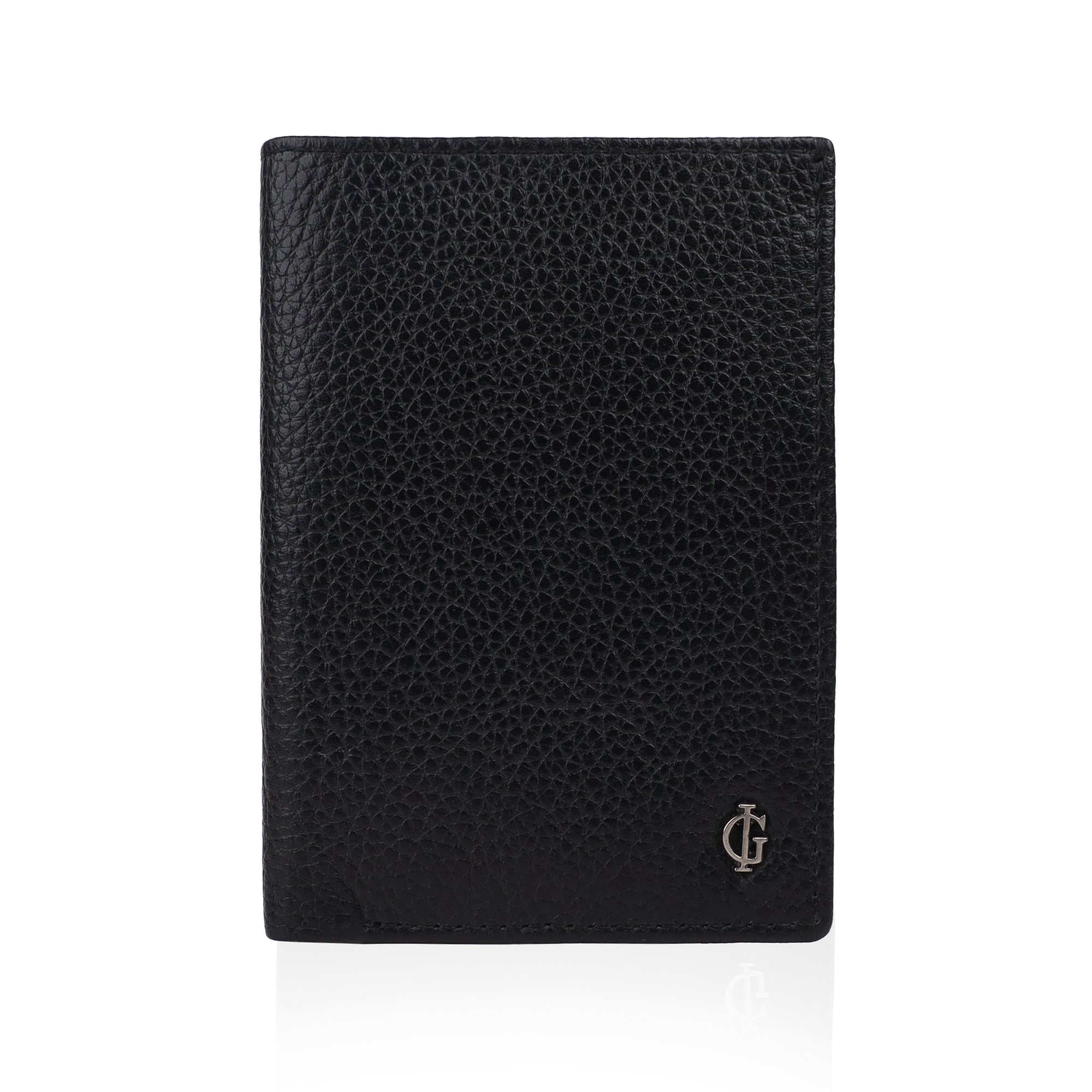 Noel - Black Pebble Grain Leather Card Holder