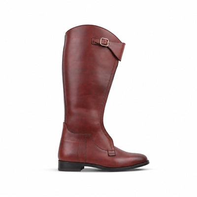 Boston - Men's Oxblood Pull Up Leather Riding Boot