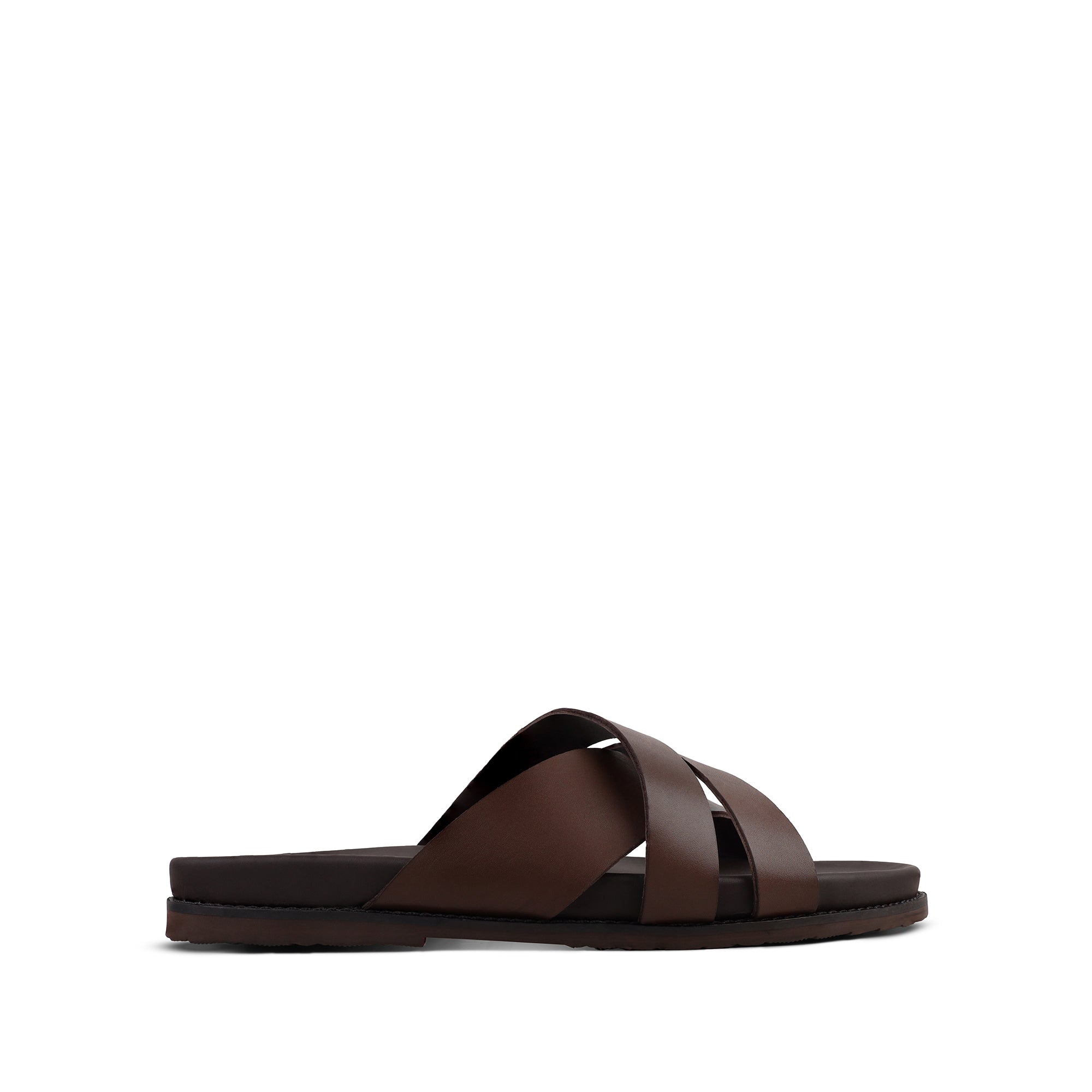 Vortex - Men's Dark Brown Calf Leather Slipper