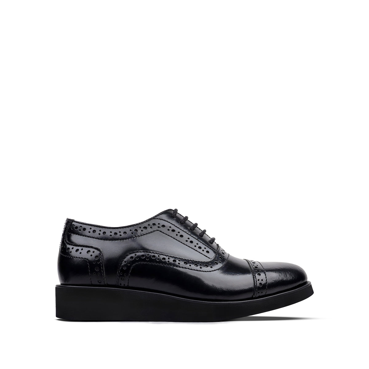 Bret - Children's Black Leather Oxford