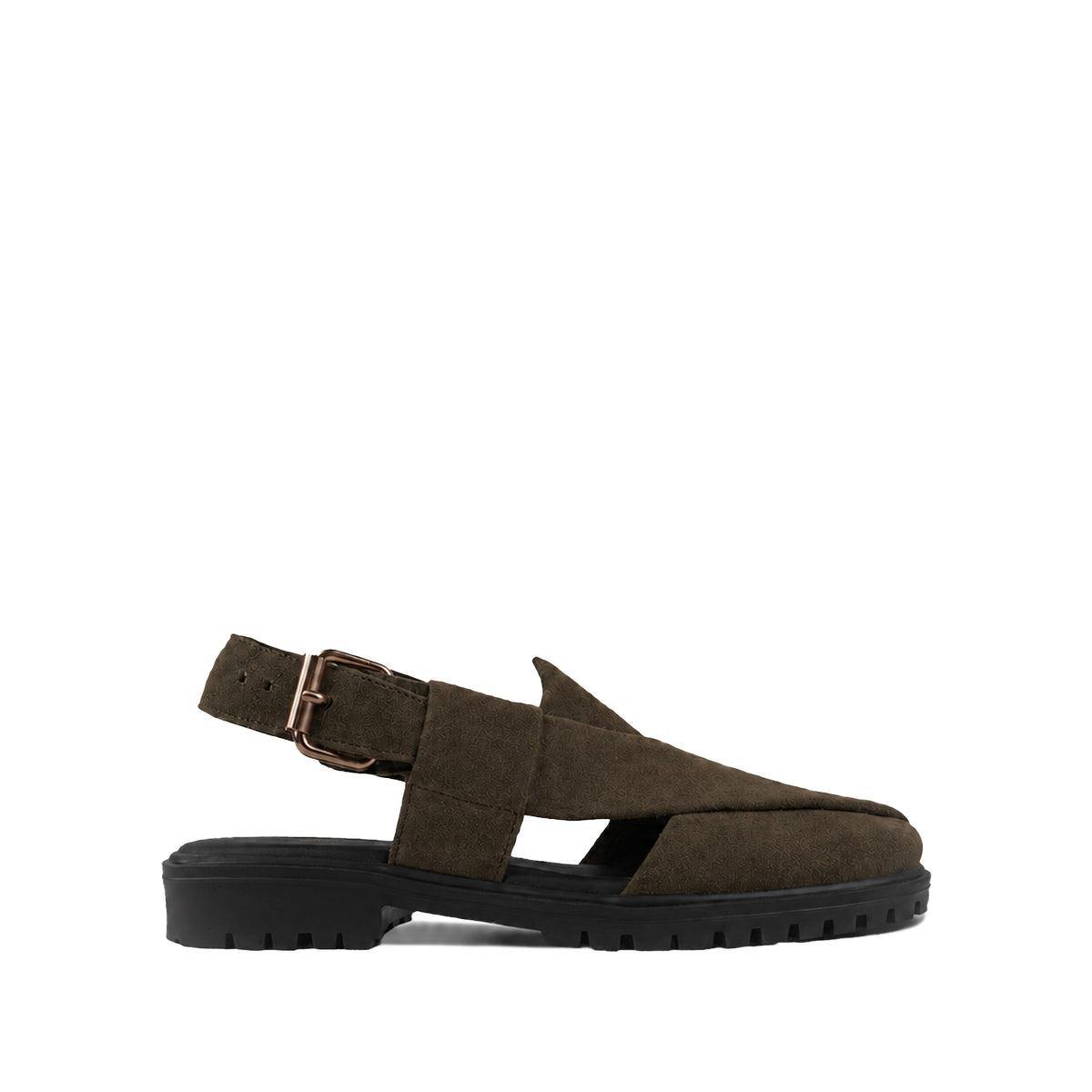 Mariano - Men's Olive Green Suede Sandal