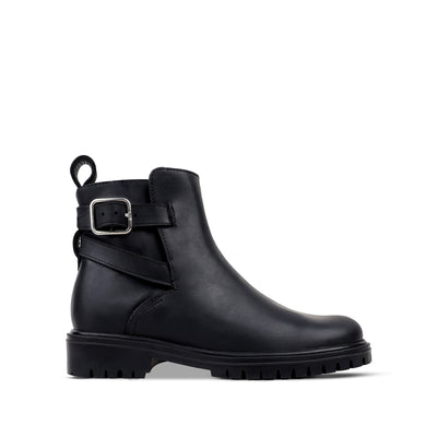 Joey - Children's Black Calf Leather Chelsea