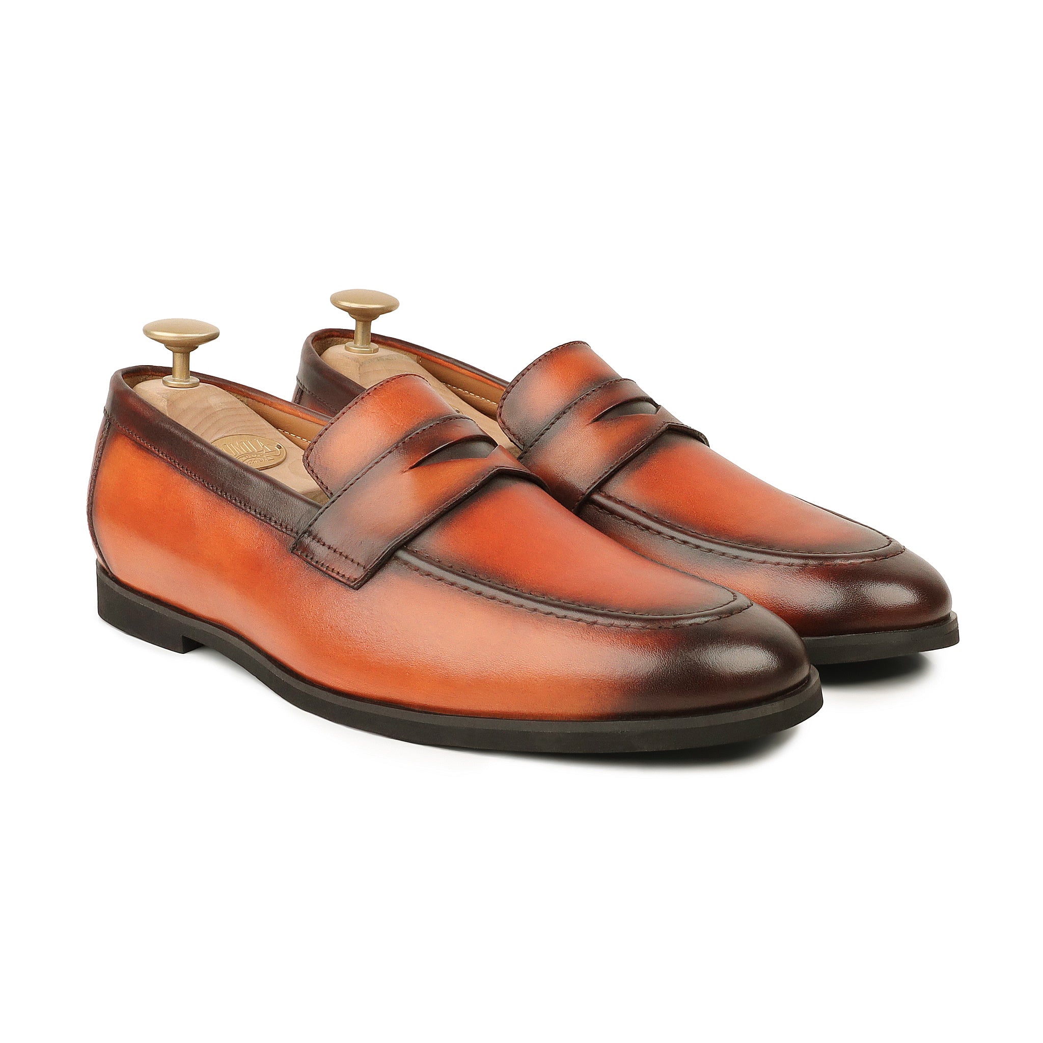 Wilmer - Men's Burnished Tan Calf Leather Loafer