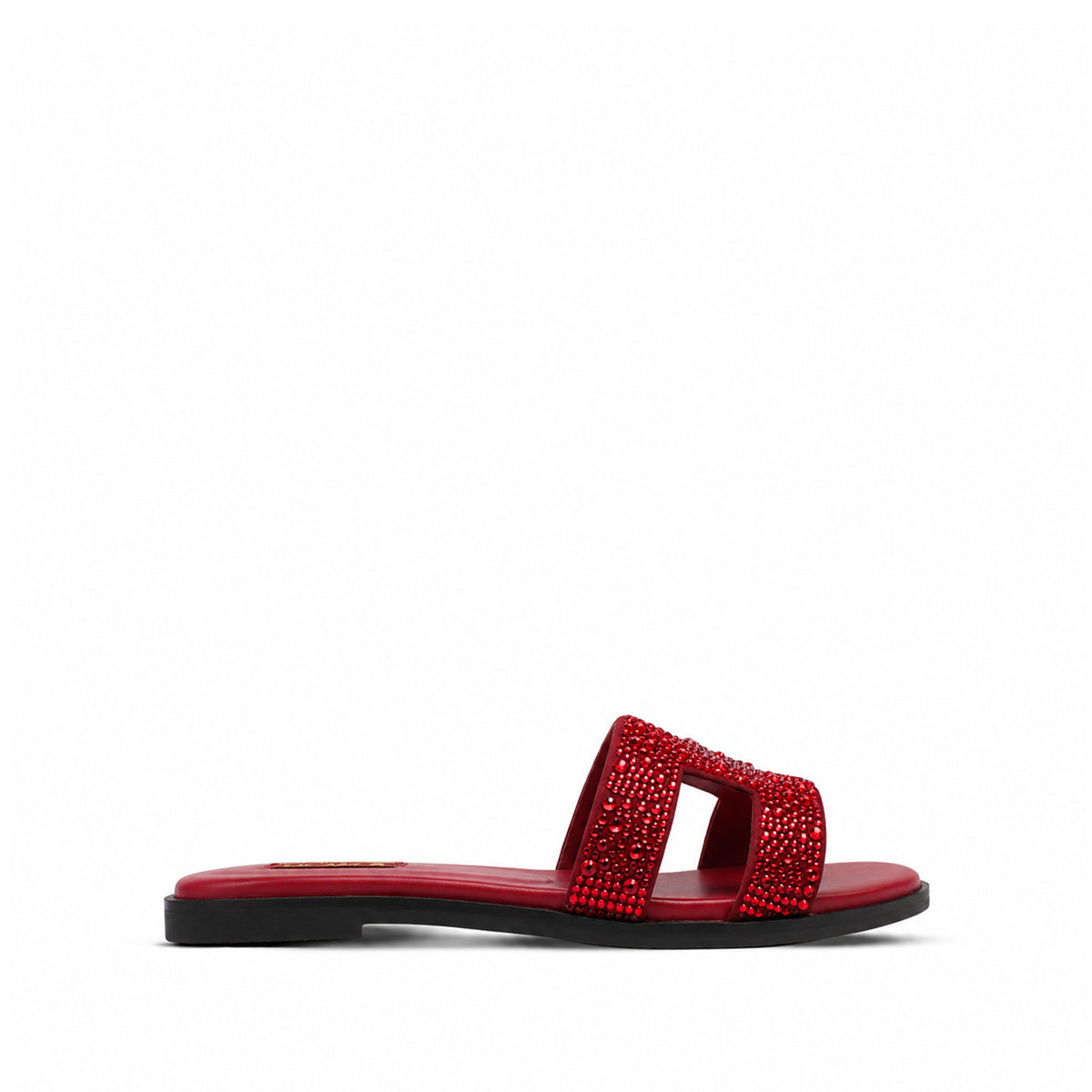 Sierra - Women's Red Rhinestone Slipper