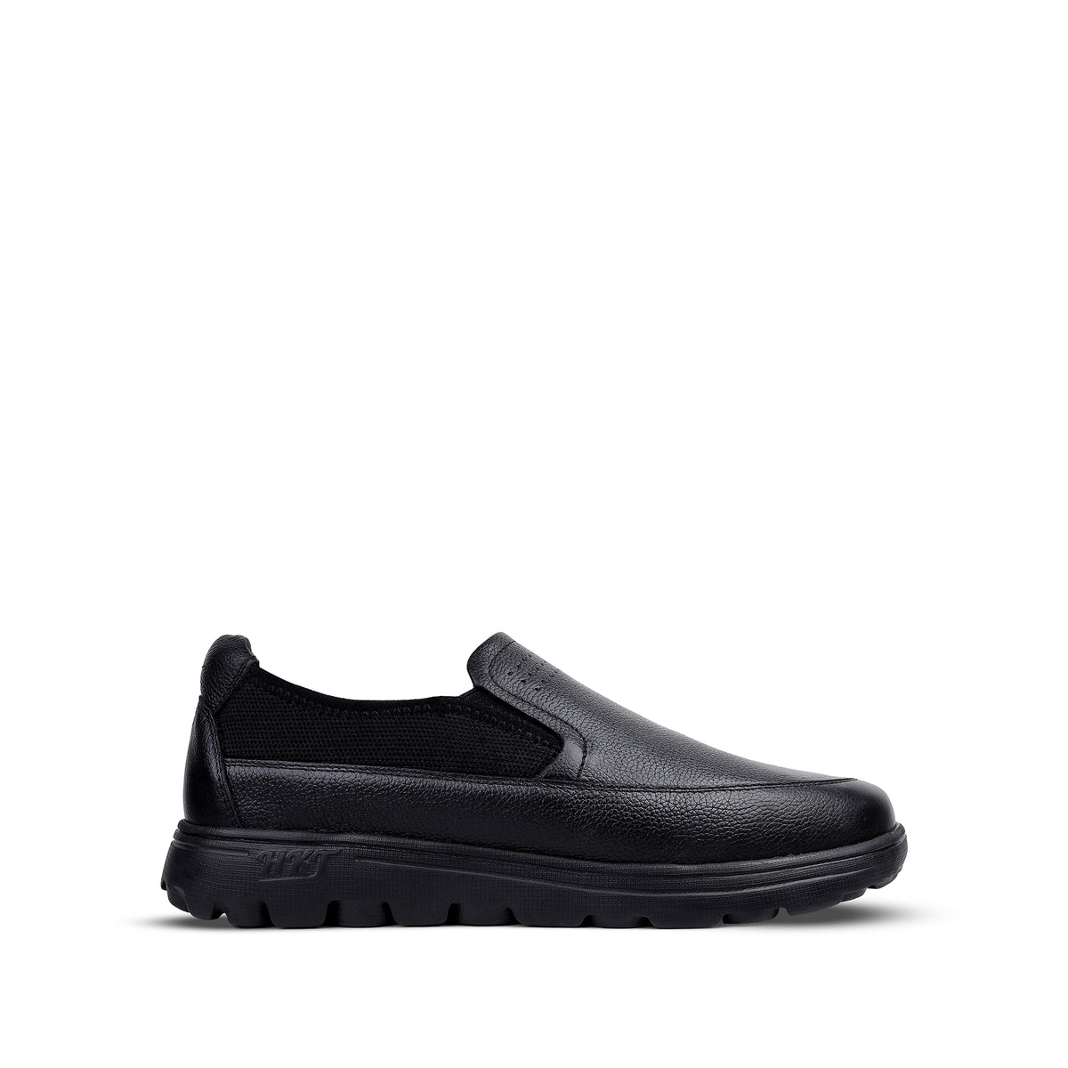 Apollo - Men's Black Milled Leather Sneaker