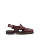 Bronx - Men's Oxblood Pebble Grain Leather Sandal