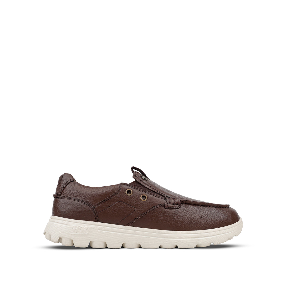 Jude - Men's Light Brown Milled Leather Sneaker