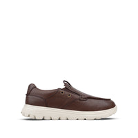 Jude - Men's Light Brown Milled Leather Sneaker