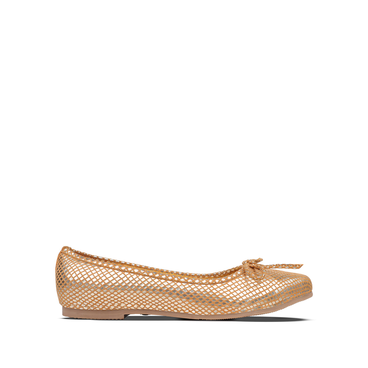 Gomery - Ladies Textured Orange Loafer