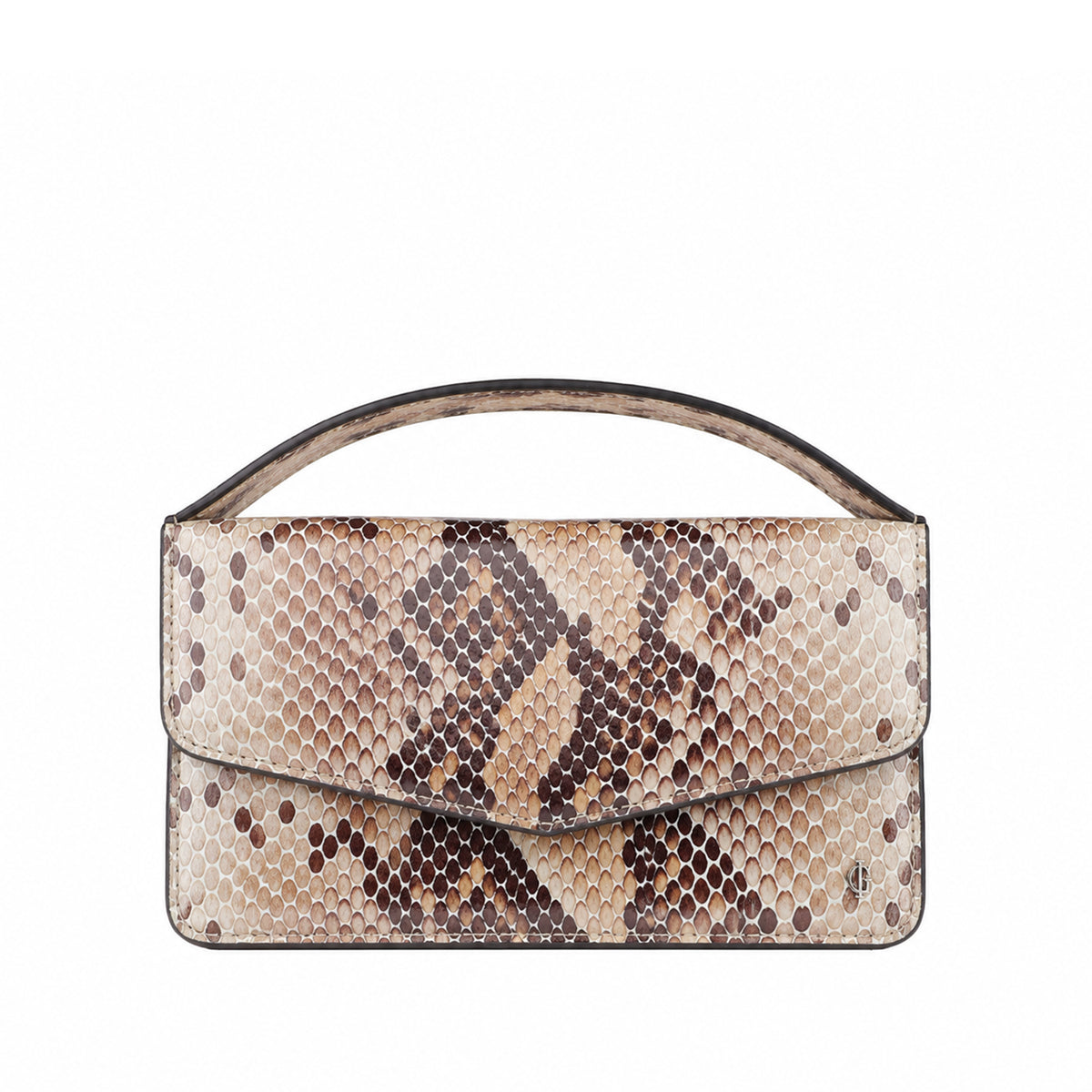 Victoria - Snake Brown Print Micro Bag