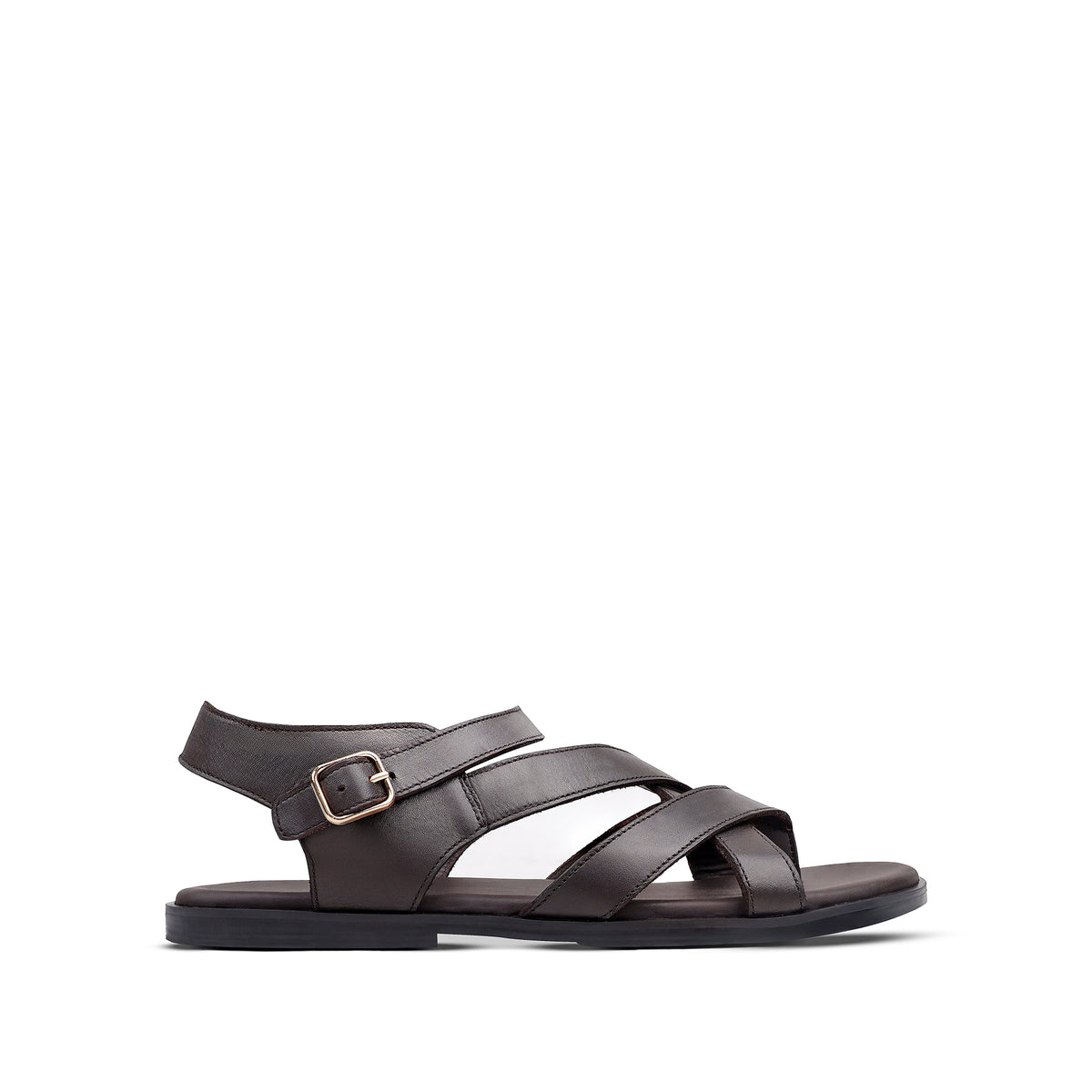 Elian - Men's Brown Calf Leather Sandal