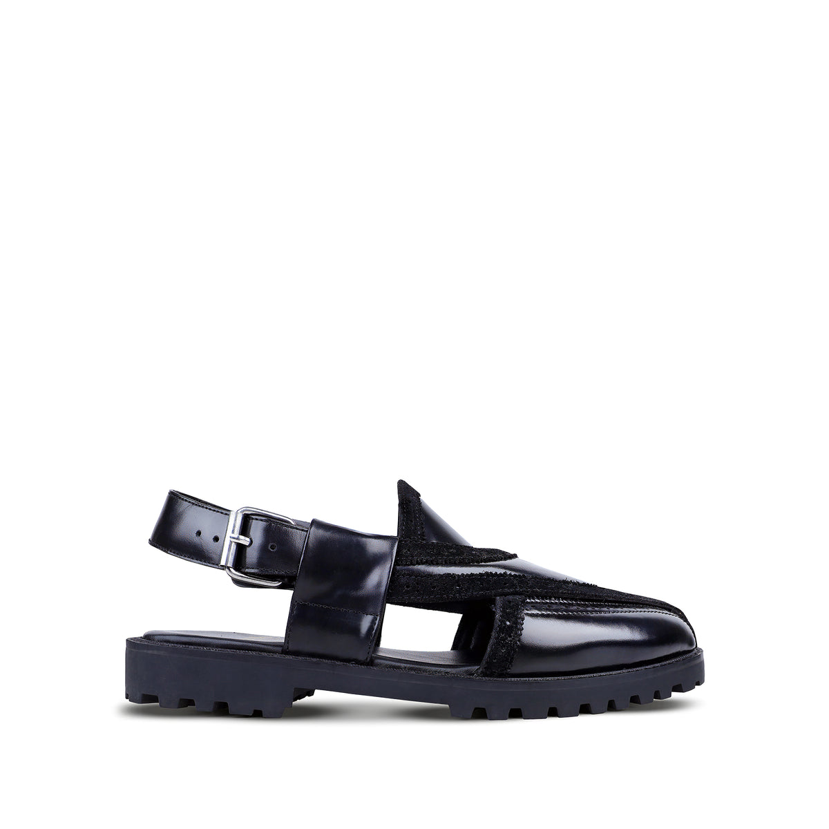 Musina - Black Leather Sandal