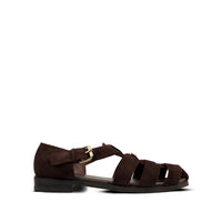 Gaspar - Men's Dark Brown Suede Sandal