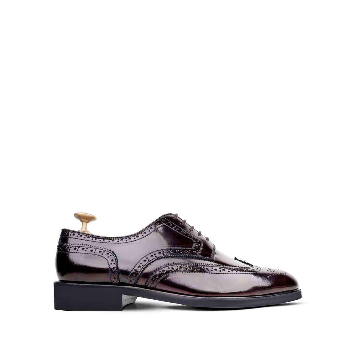 Arthur - Men's Burgundy Calf Leather Derby Shoe