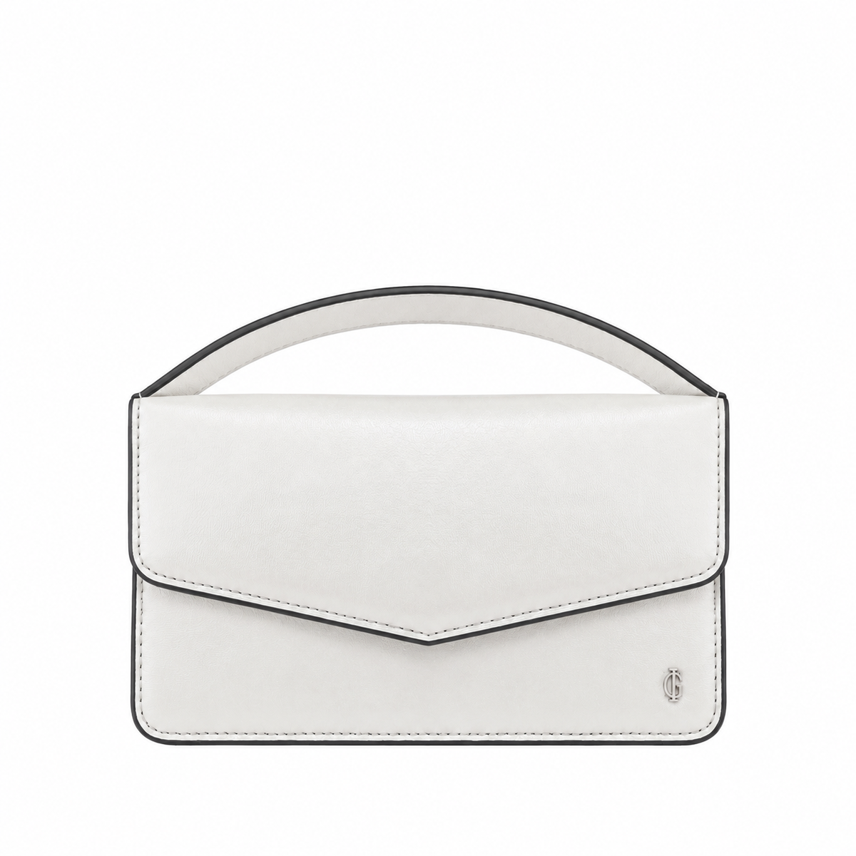 Victoria - Pearl White Micro Hand Bag