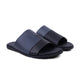 Borela - Men's Black and Blue Calf Leather Slipper