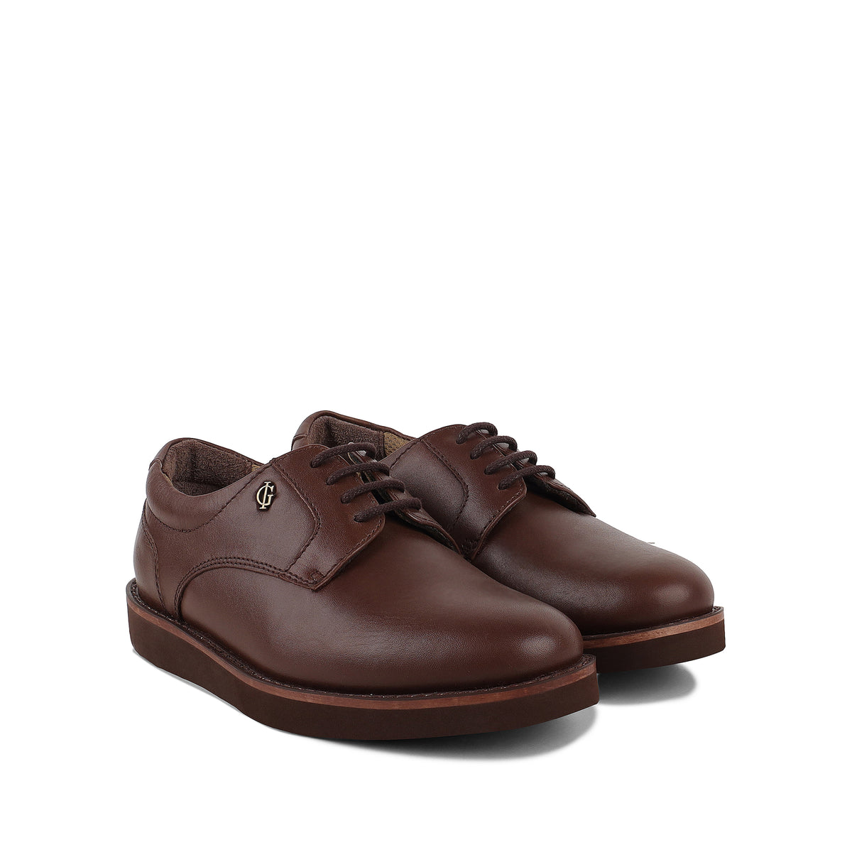 Levi - Children’s Light Brown Calf Leather Derby