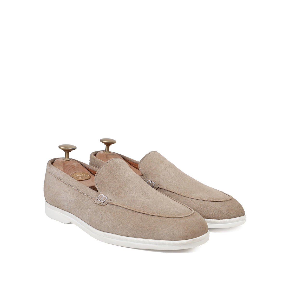 Crest - Men's Biege Suede Loafer