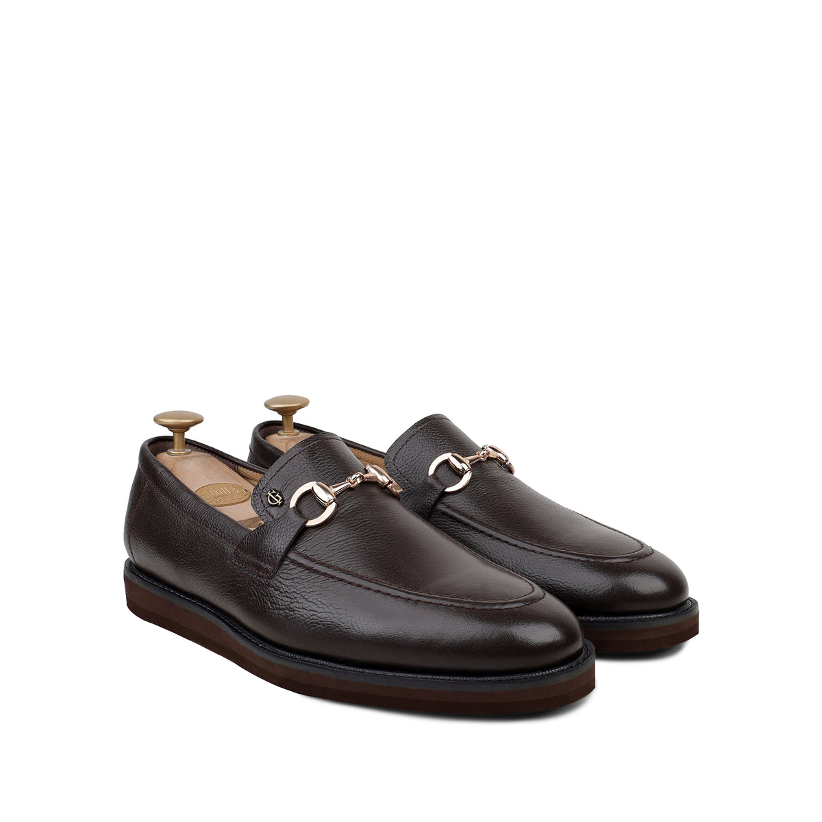 Bodie - Men's Dark Brown Milled Leather Casual