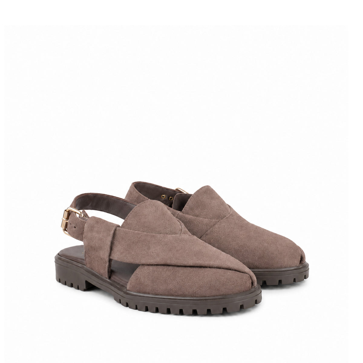 Mariano - Men's Brown Suede Sandal