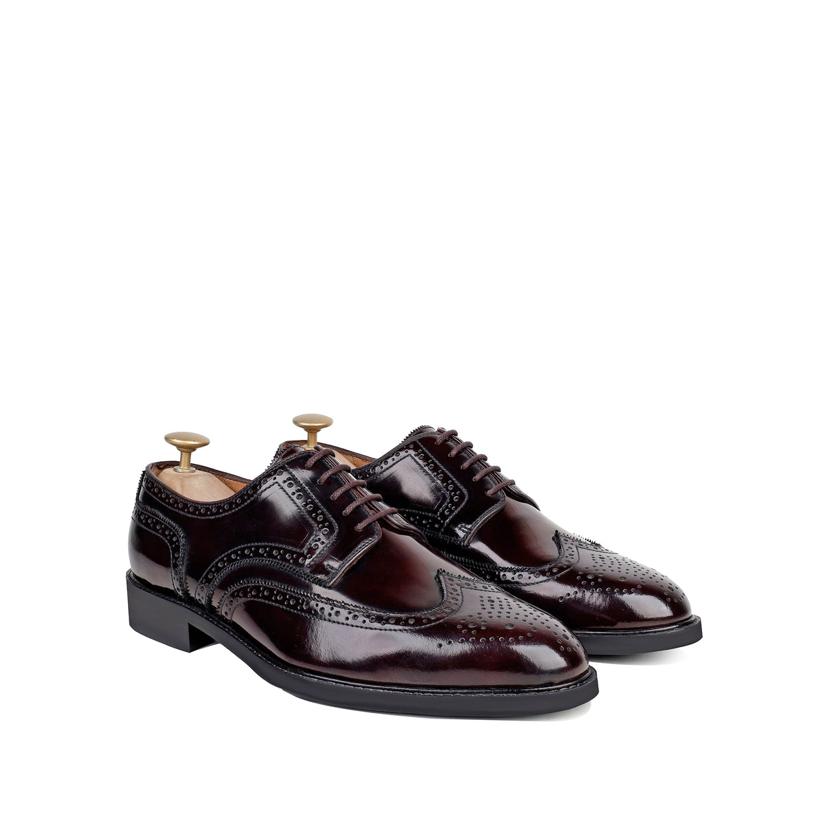 Arthur - Men's Burgundy Calf Leather Oxford Shoe