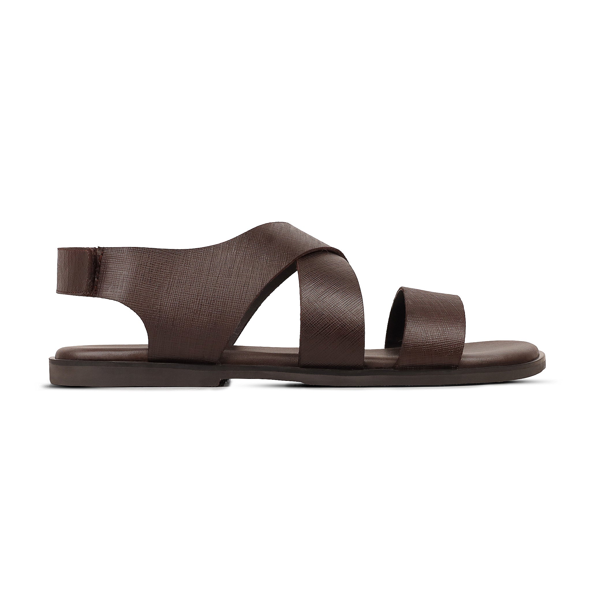 Dante - Men's Brown Calf Leather Sandal