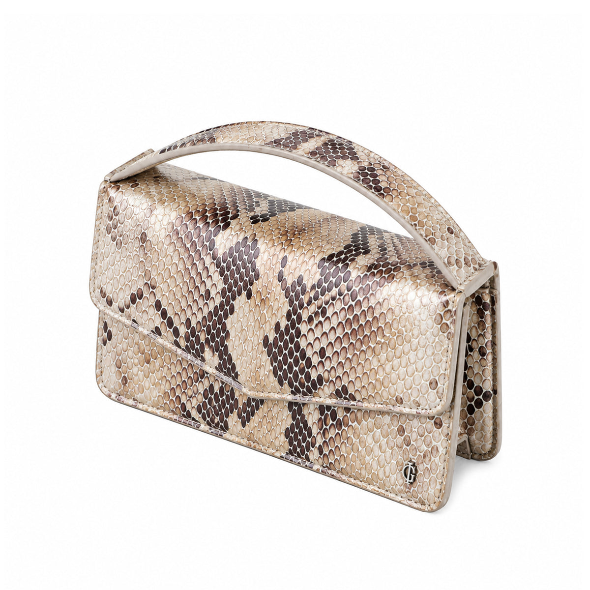 Victoria - Snake Brown Print Micro Bag