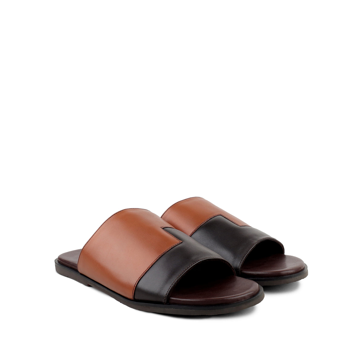Borela - Men's Tan Calf Leather Slipper