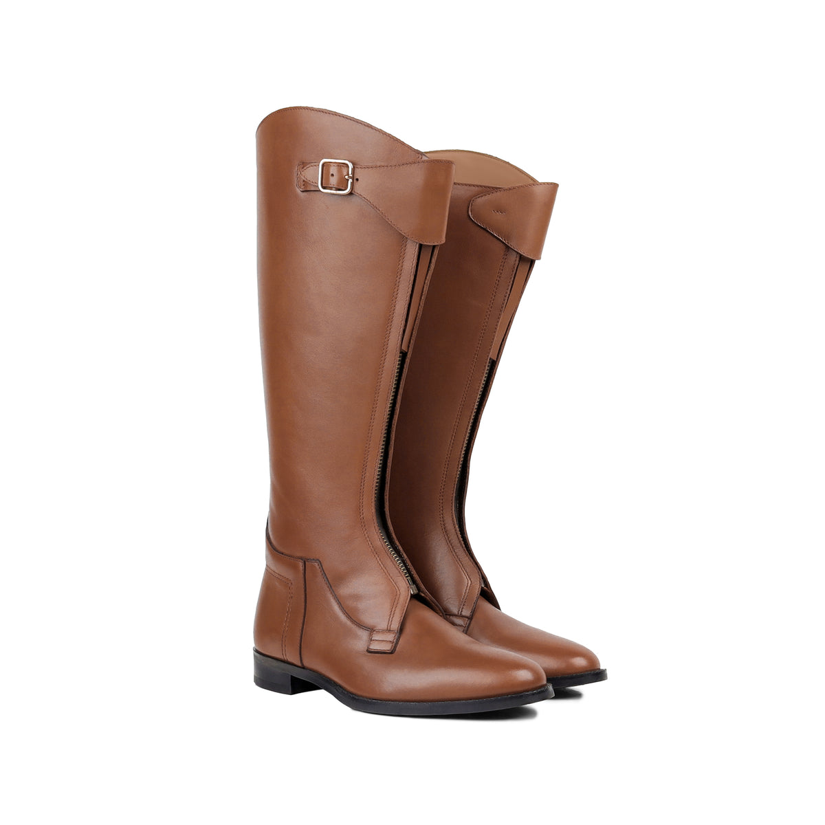 Boston - Men's Tan Pull Up Leather Riding Boot