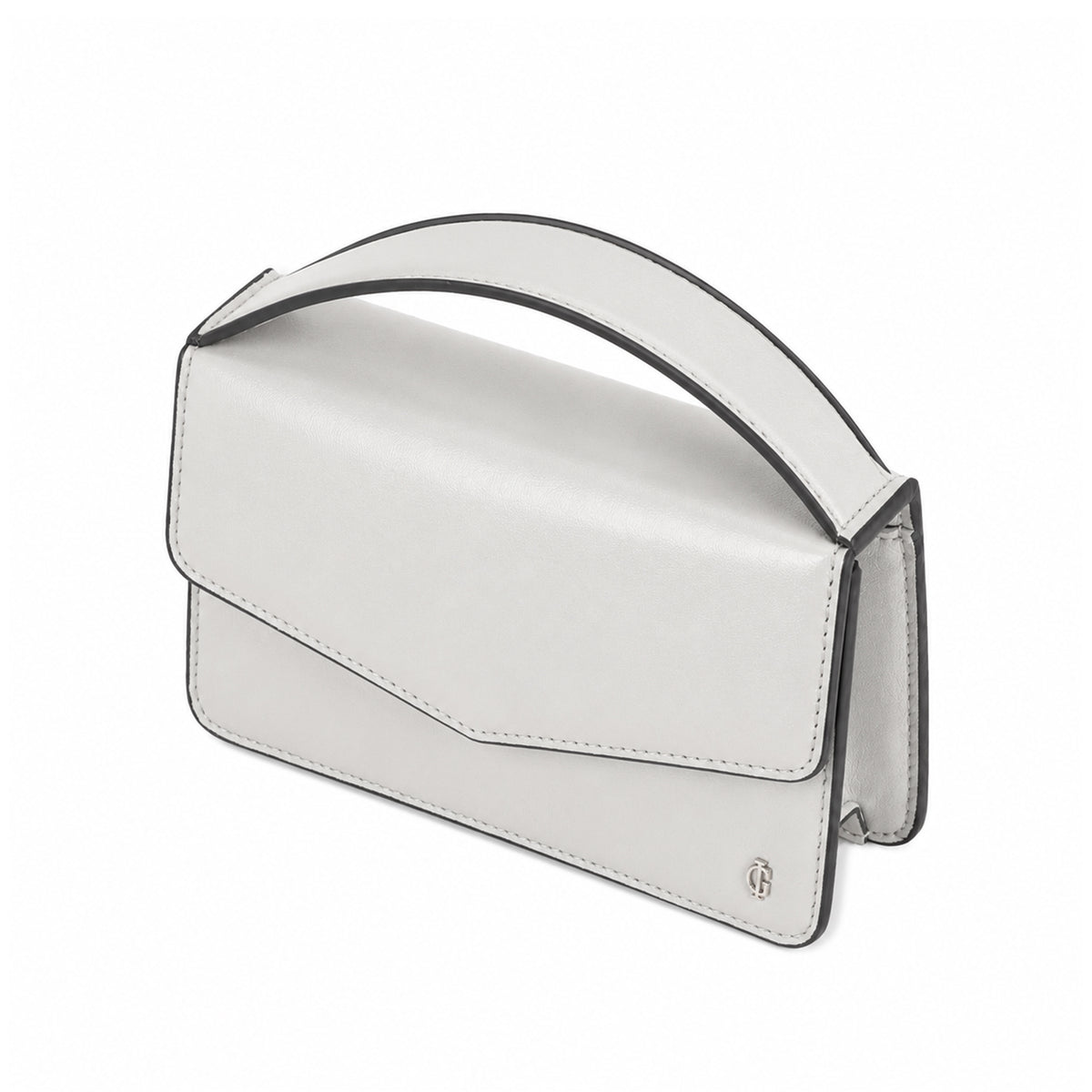 Victoria - Pearl White Micro Hand Bag
