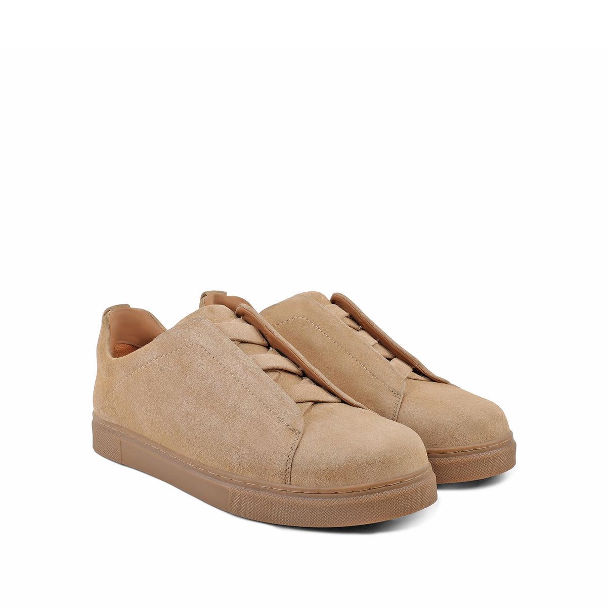 London - Men’s Camel Brown Suede Leather Sneaker
