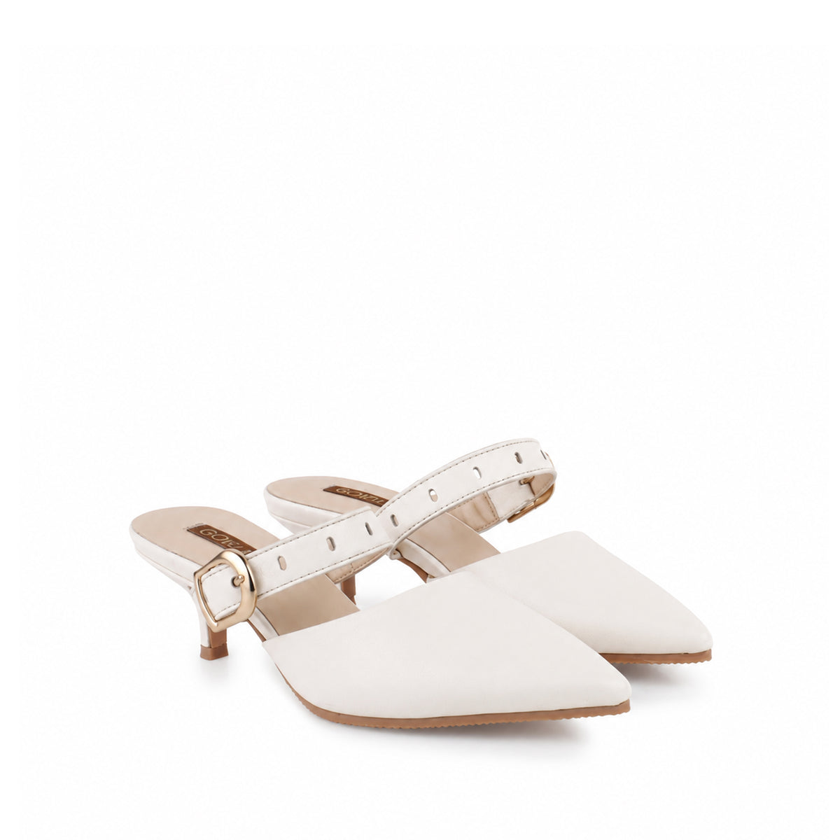 Mila - Women's White 50mm Heel