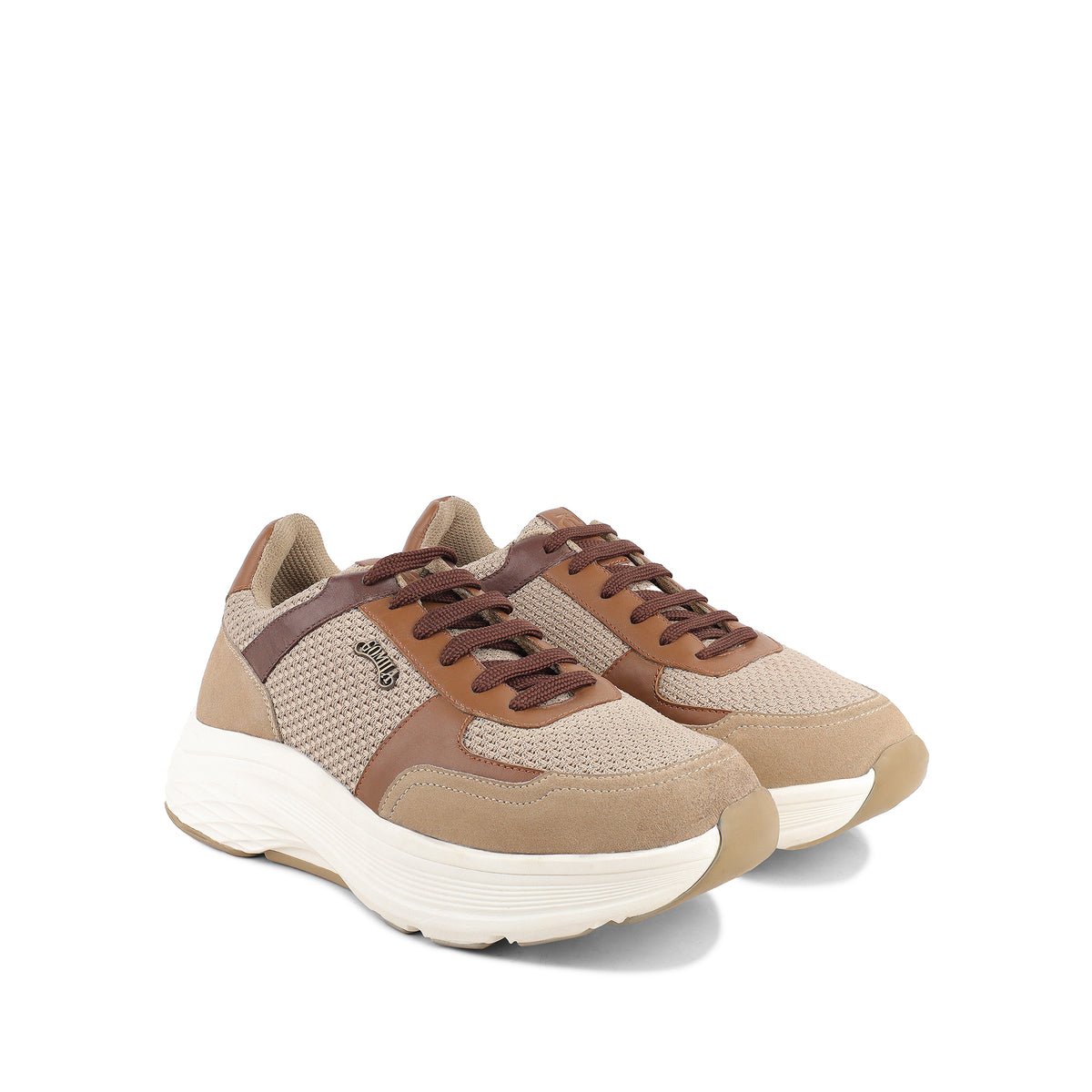 Novak - Men's Brown & Camel Sneaker