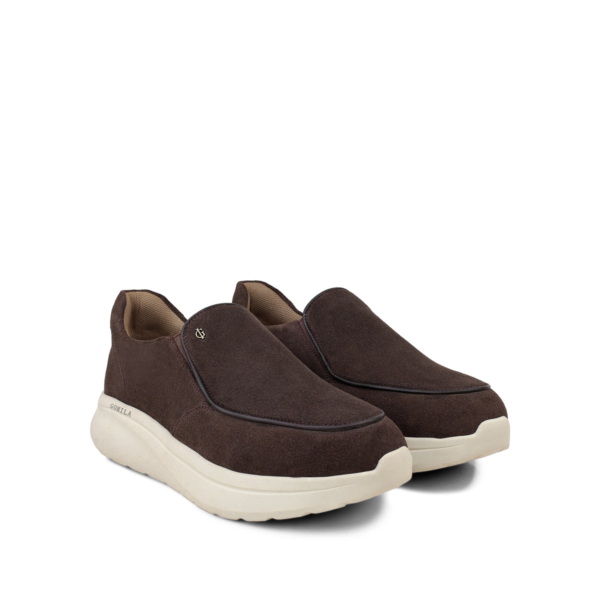 Bonucci - Men's Chocolate Brown Suede Leather Sneaker