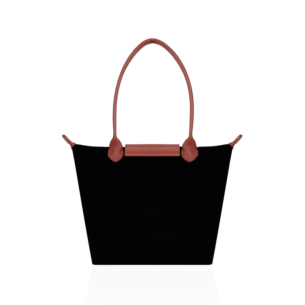 Giana - Black Suede Leather Hand Bag