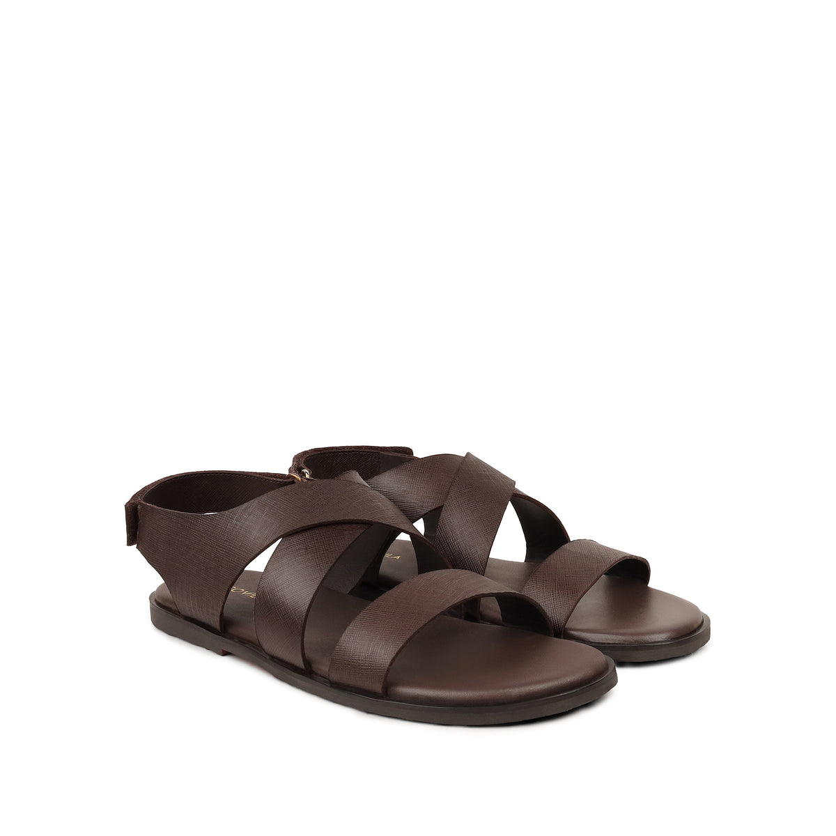 Dante - Men's Brown Calf Leather Sandal