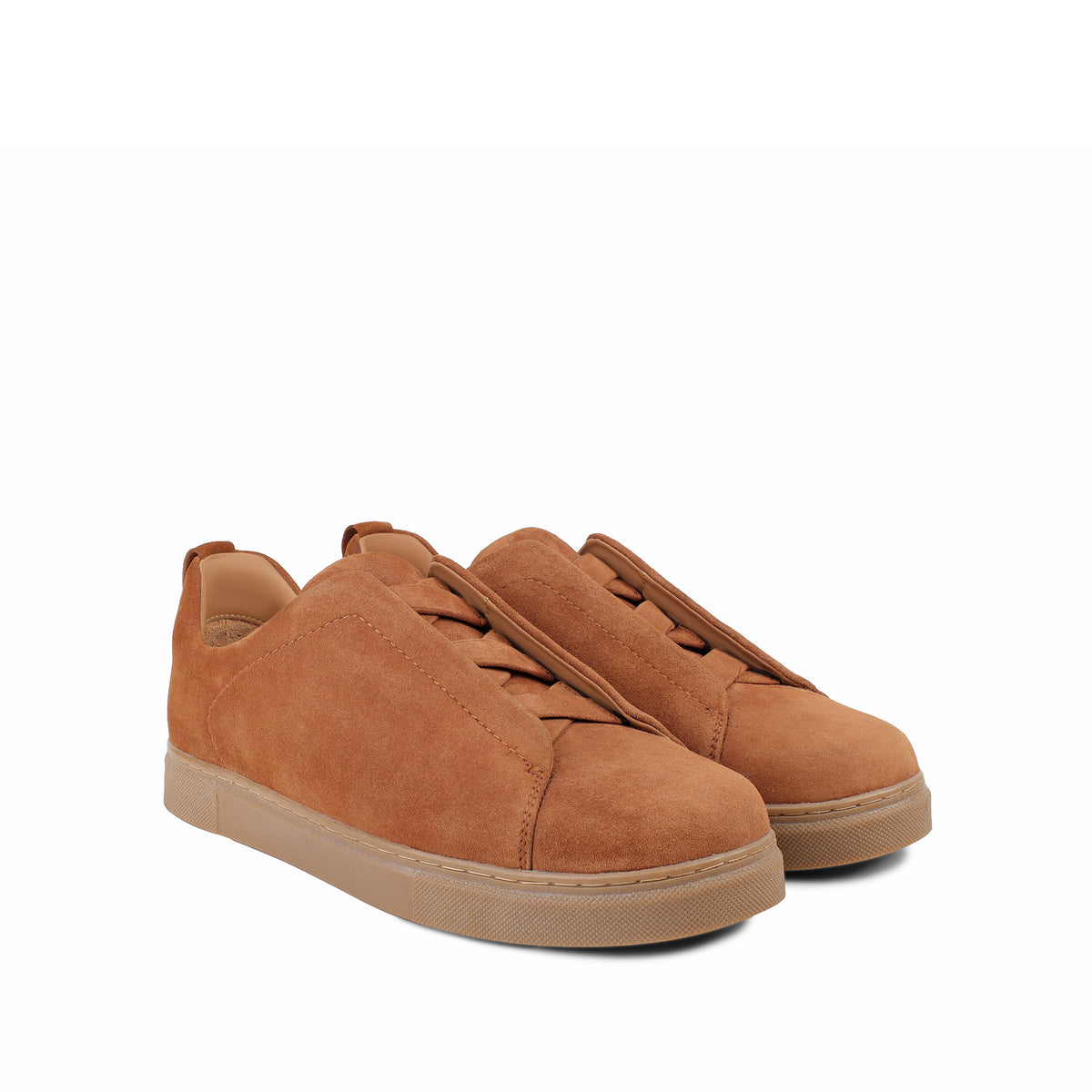 London - Cognac Suede Leather Sneaker