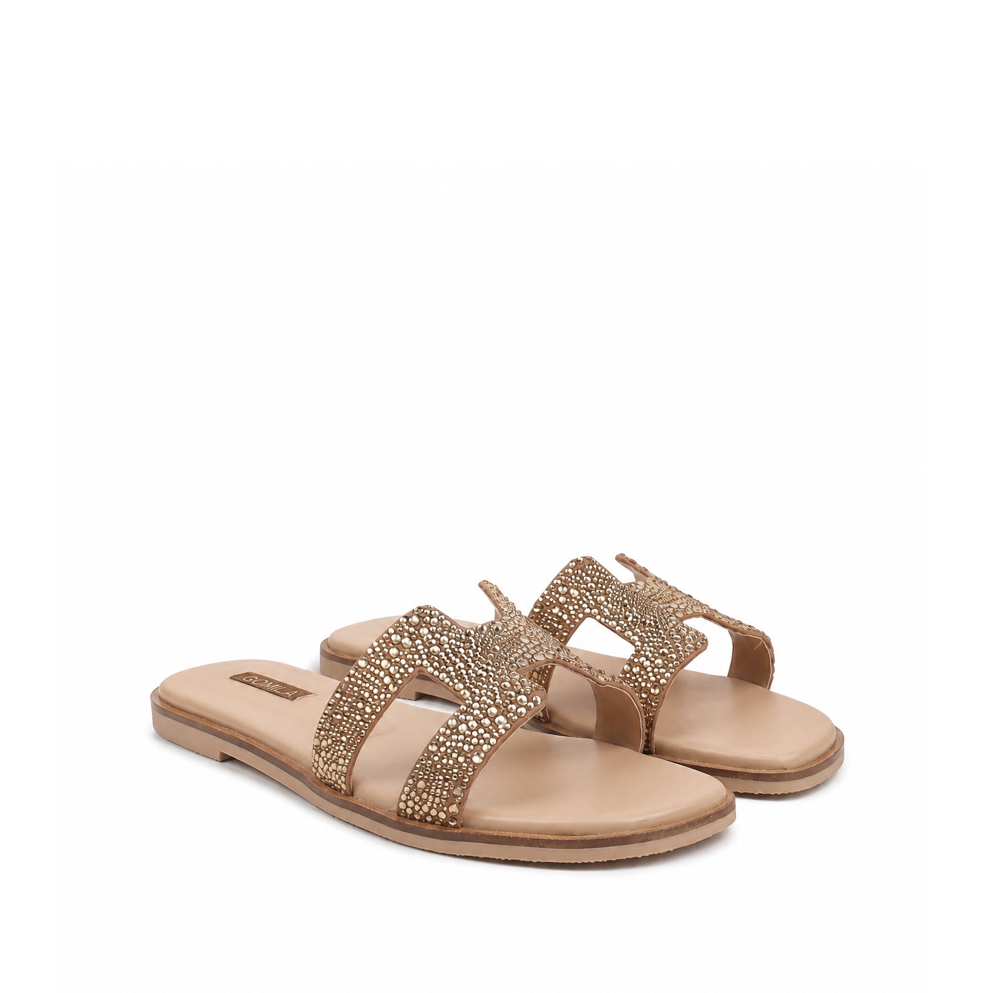Sierra - Women's Champain Rhinestone Slipper